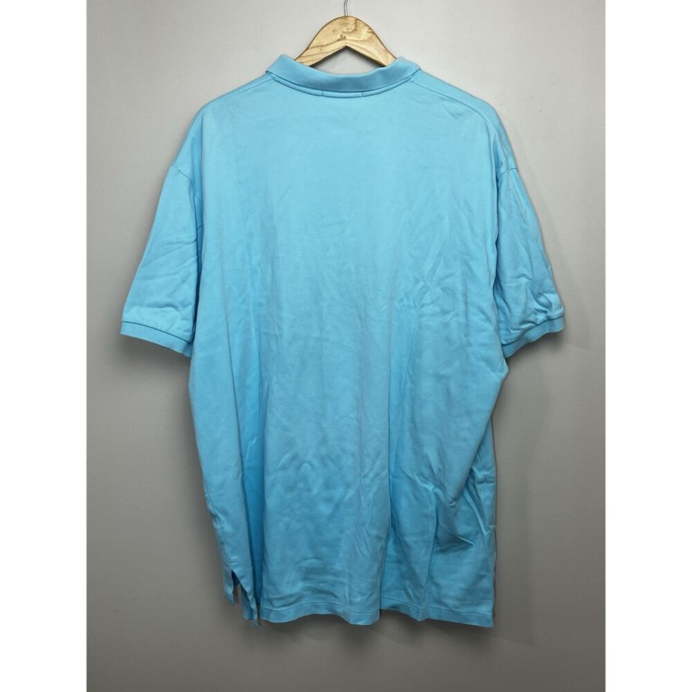 Polo Ralph Lauren Mens Polo Shirt XXL Aqua Light Blue Brushed Cotton - Picture 2 of 8